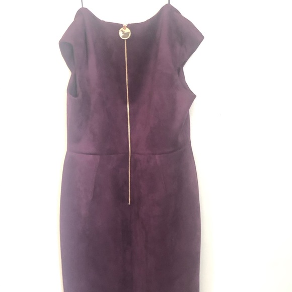 2/$50 Calvin Klein Purple Velvet Feel Sheath Dress - Picture 7 of 10